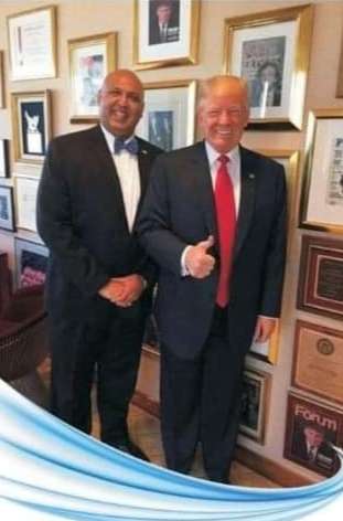 The Advocate with former USA President Trump