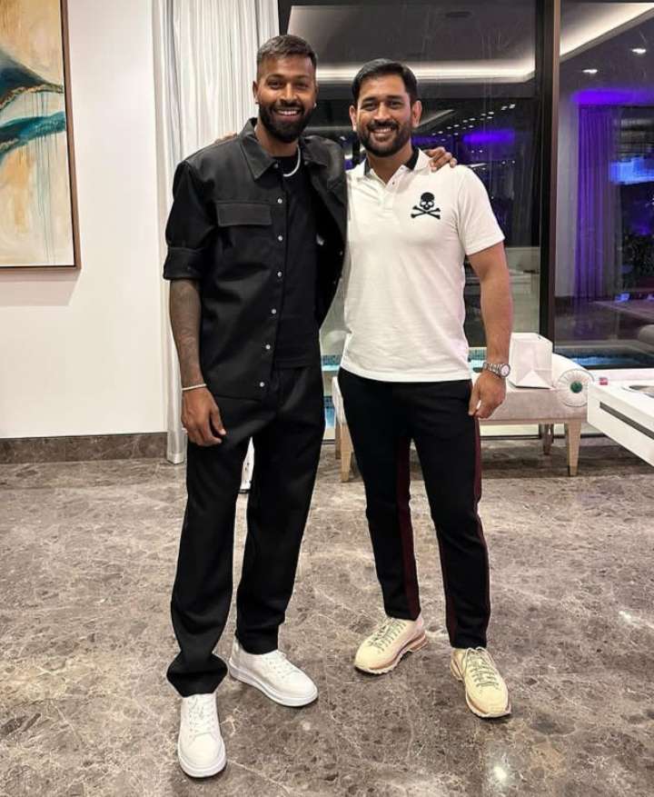 The Cricketer with Dhoni