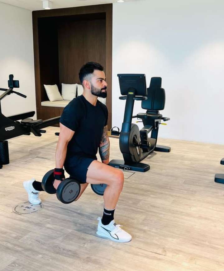The Cricketer while Workout