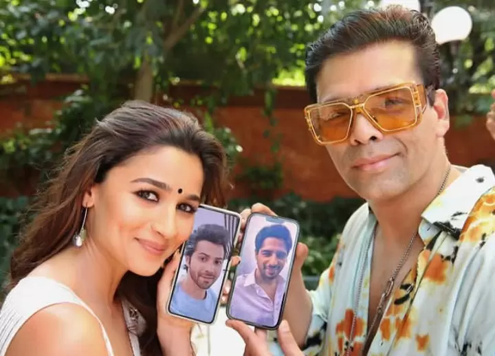 Alia Bhatt holding photo of Siddharth Malhotra