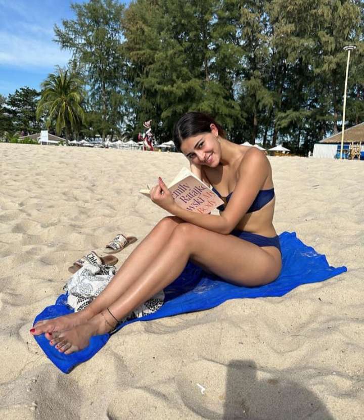 Ananya having fun near to the Phuket Beach