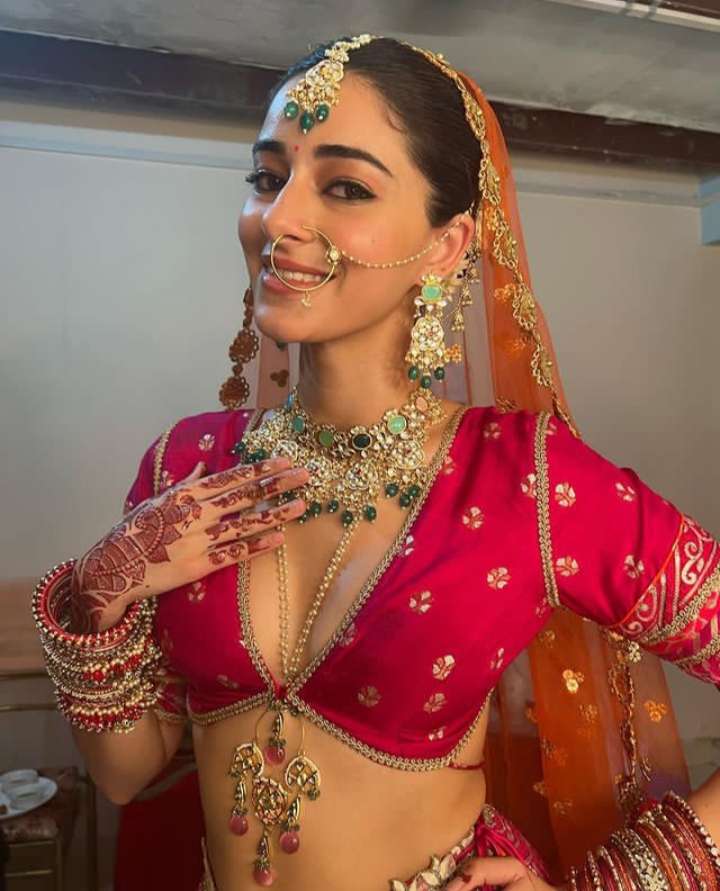Ananya Pandey is in the Indian attire