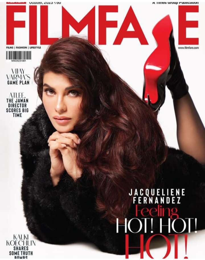 Jacqueline Fernandez on the cover page of brands