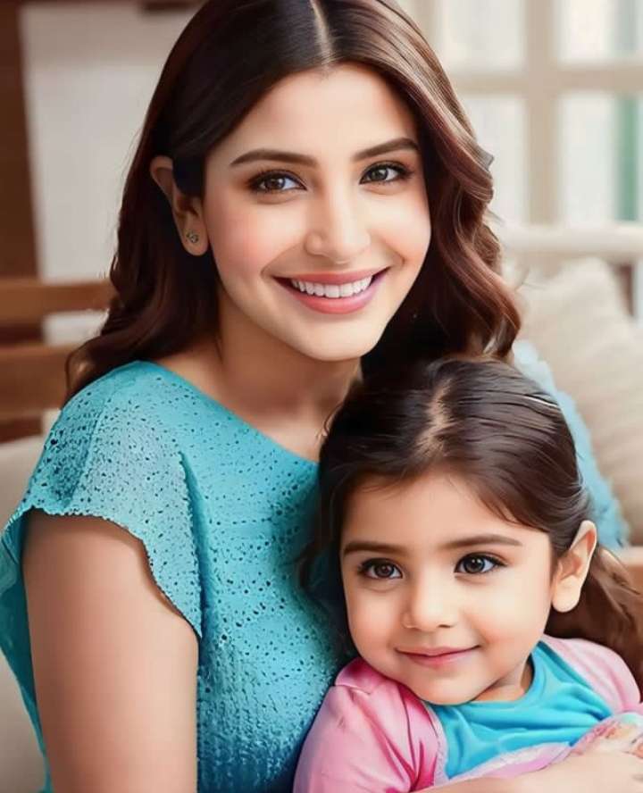 Anushka Sharma with the daughter