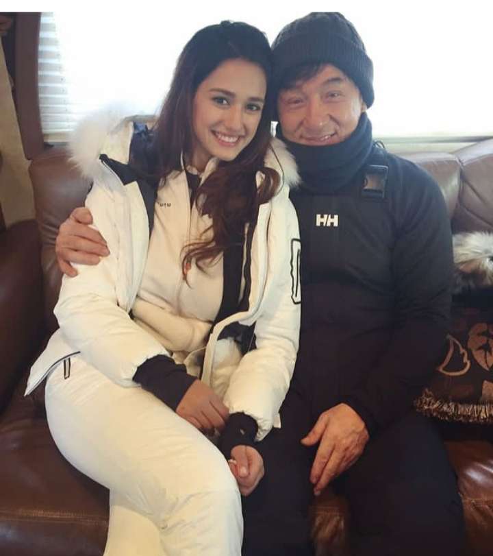 Disha Patani with superstar actor Jackie Chan