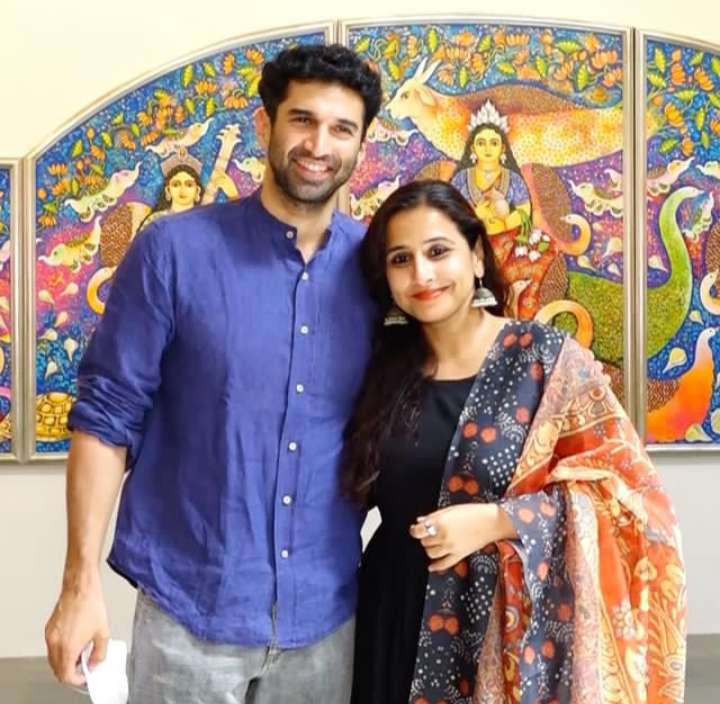 The actress with brother-in-law, Aditya Roy Kapur