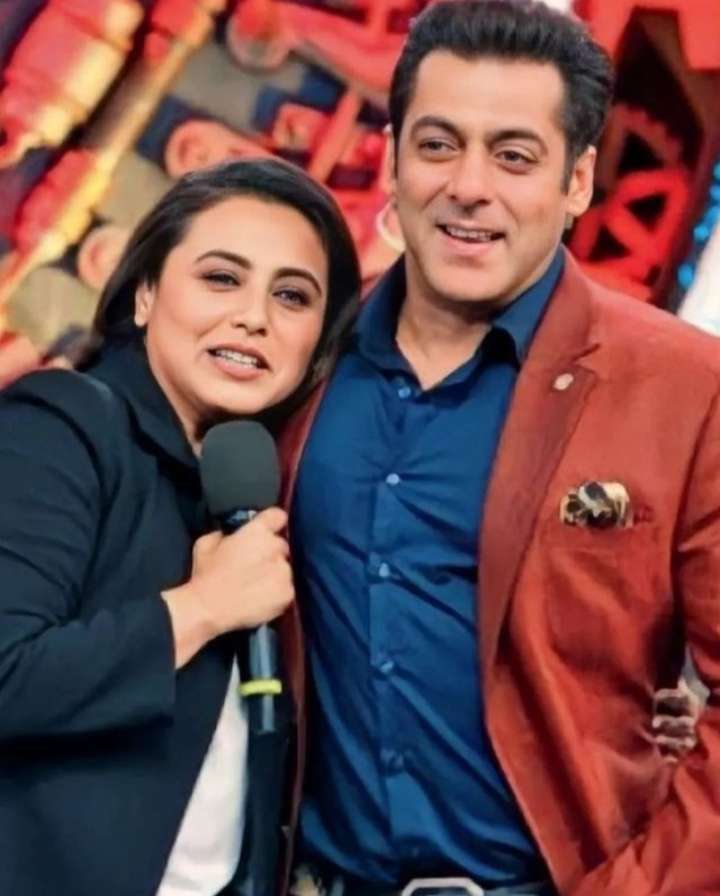 The actress with actor Salman Khan