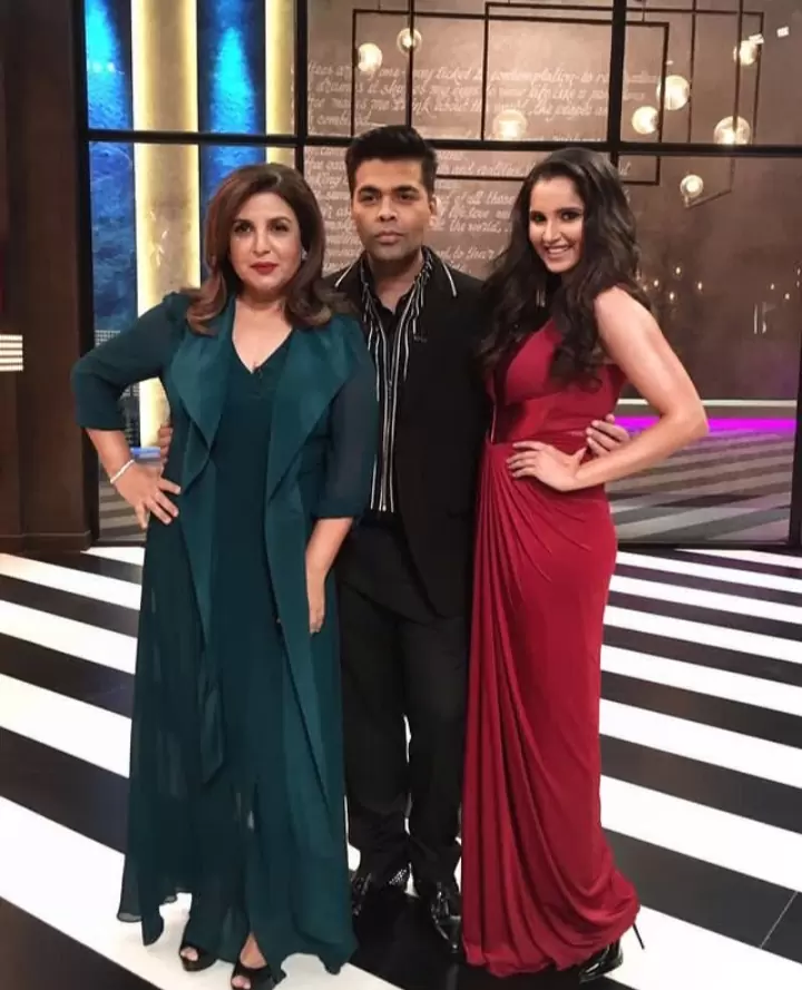 Sania Mirza and Karan Johar