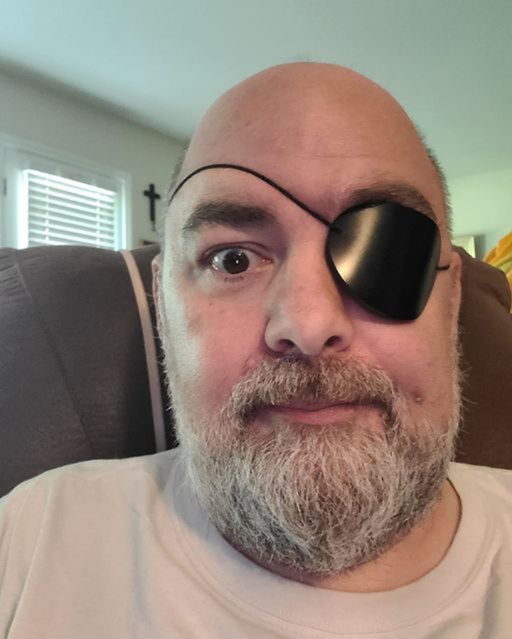 Matt Dillahunty Eye patch